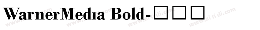 WarnerMedia Bold字体转换